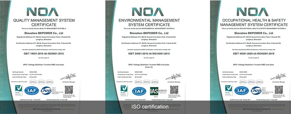 ISO Certification