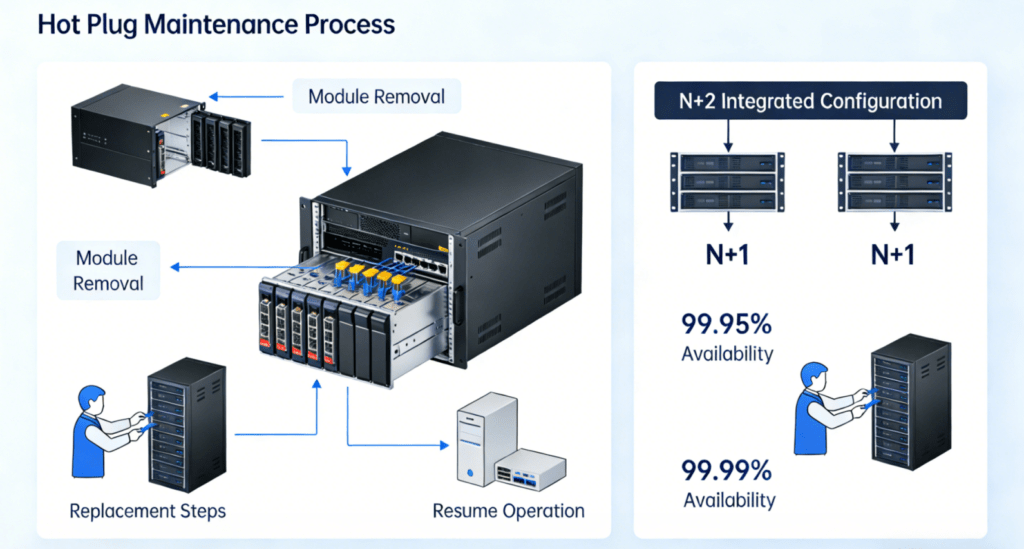 Hot-swap maintenance workflow
