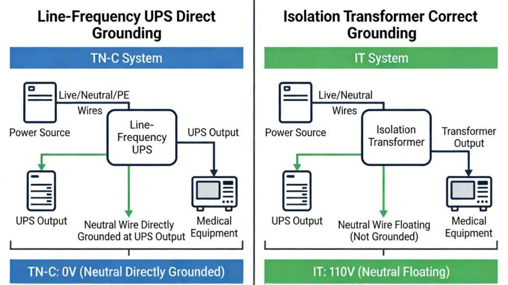 medical-grounding-system-ups-isolation-comparison